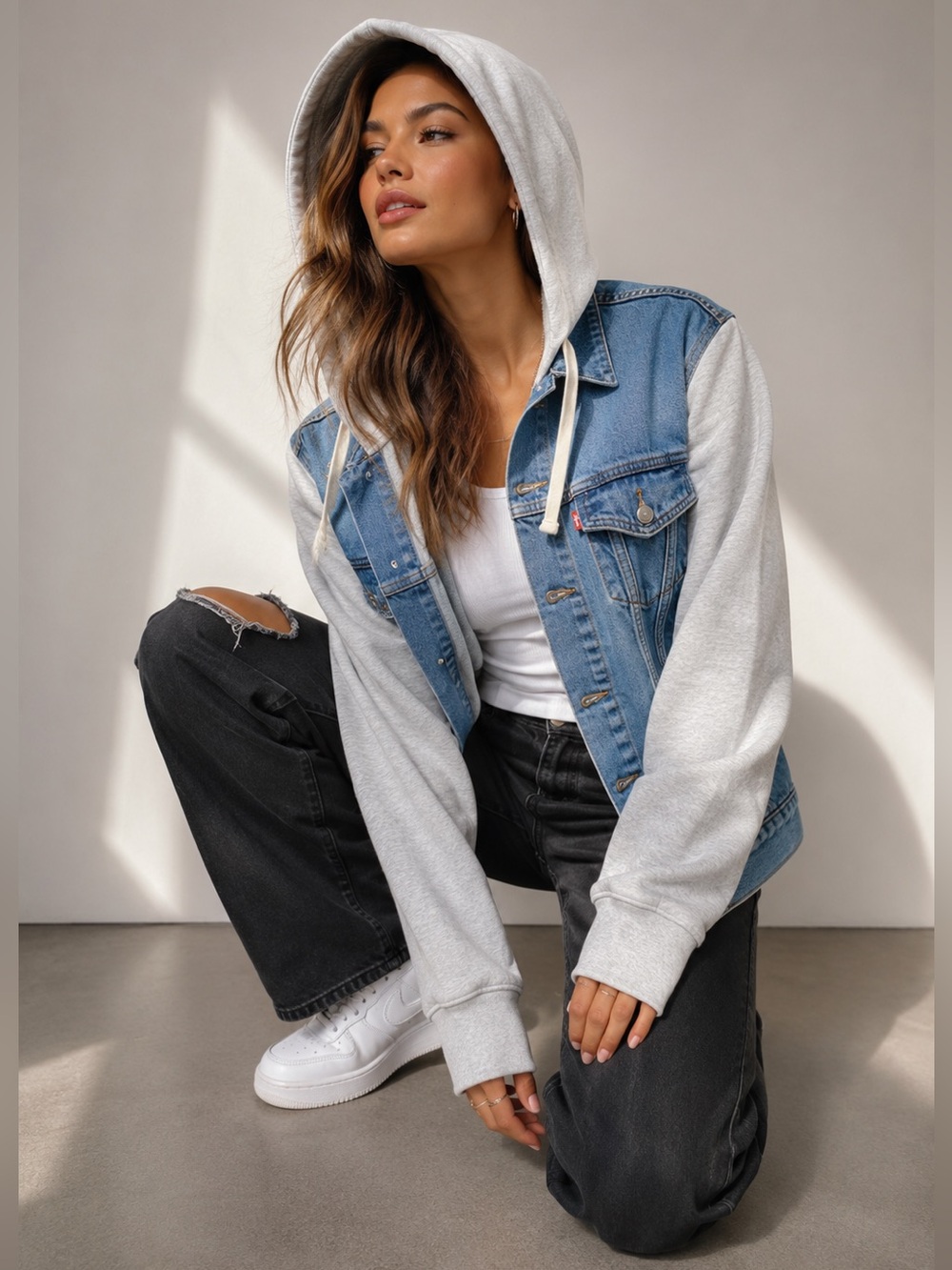 Levi’s Hybrid Hoodie Trucker Denim Jacket